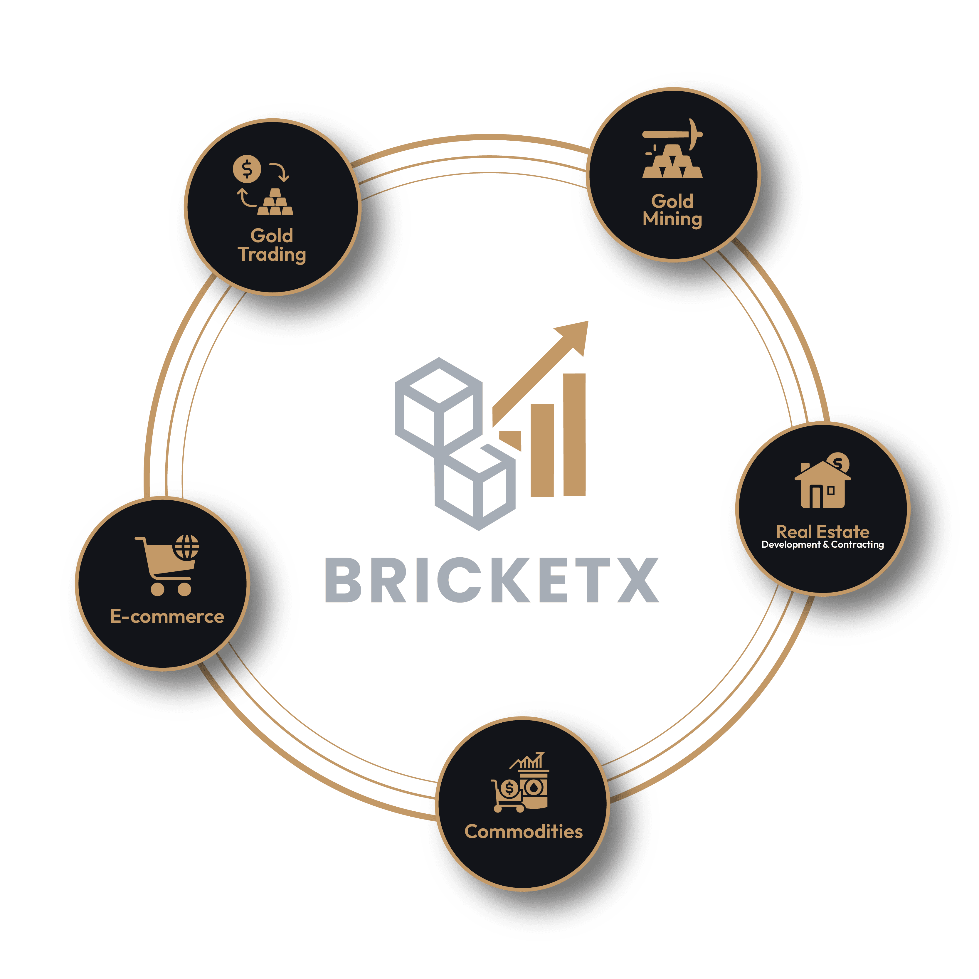 Asset-backed investment portfolio representing real estate and gold operations
